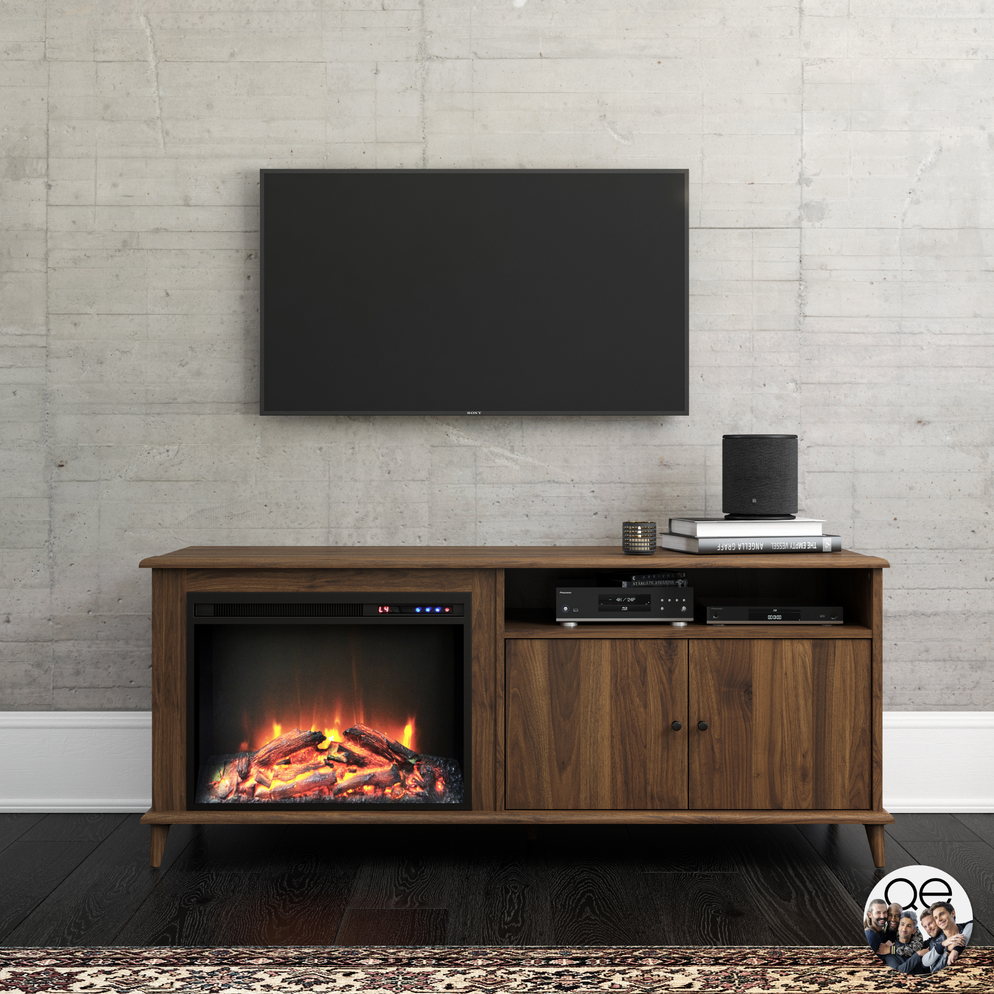 Queer Eye Farnsworth Fireplace TV Stand