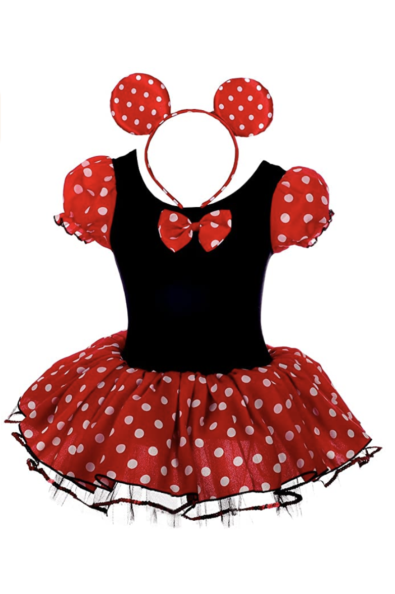 DIY Minnie Mouse Costume - How To Make A Minnie Mouse Skirt And Bow - 5  Minutes for Mom