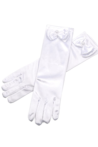 Girls' White Gloves