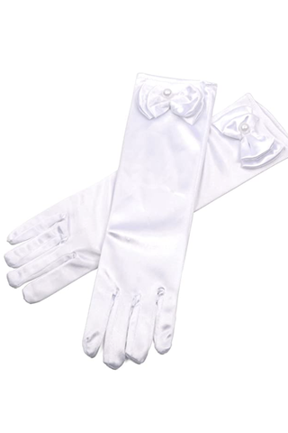 Białe rękawiczki dla dziewczynek' White Gloves