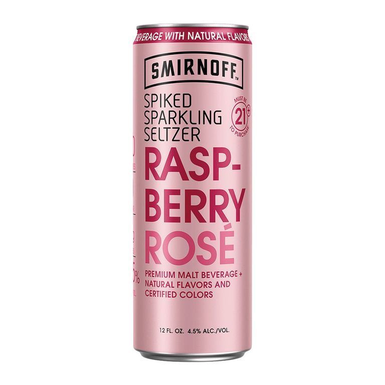Smirnoff Spiked Sparkling Raspberry Rosé Seltzer 