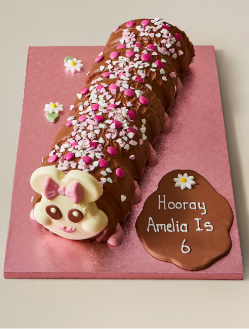 Personalised Connie the Giant Caterpillar Cake 