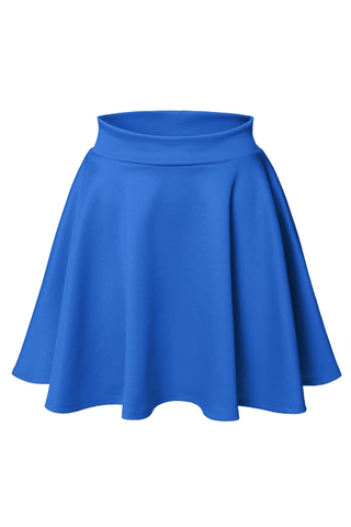 Dames's Blue Skater Skirt's Blue Skater Skirt