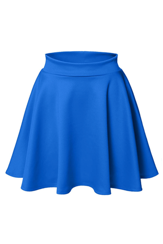 Gonna a ruota blu da donna's Blue Skater Skirt