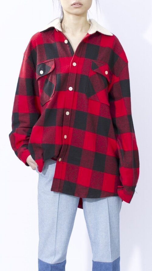 outfits with red flannel