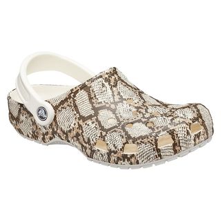 Classic Snake-Printed Clogs