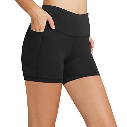 Sykooria Women's Sports Shorts High Waisted Gym Workout Running Yoga Shorts with Pockets