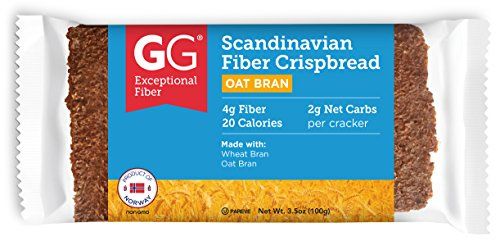 GG Scandinavian Fiber Crispbread, Oat Bran, 15 Count