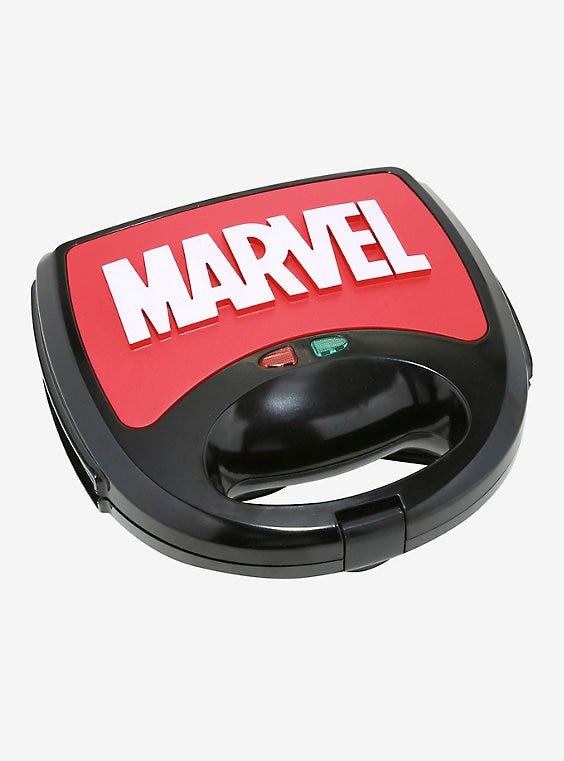 Marvel Eat the Universe Logo 3-in-1 Waffle Maker
