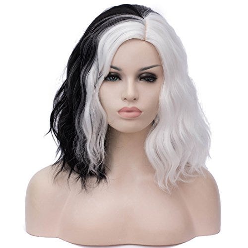 Black and White Wig