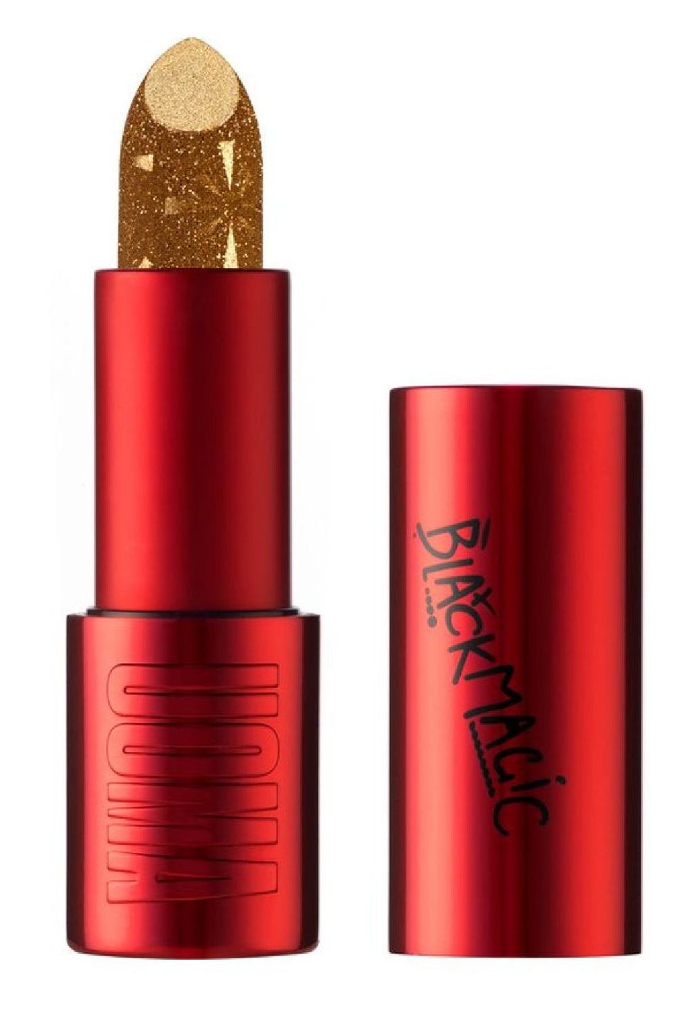 Uoma Beauty Black Magic Metallic Shine Lipstick in Lady of Gold