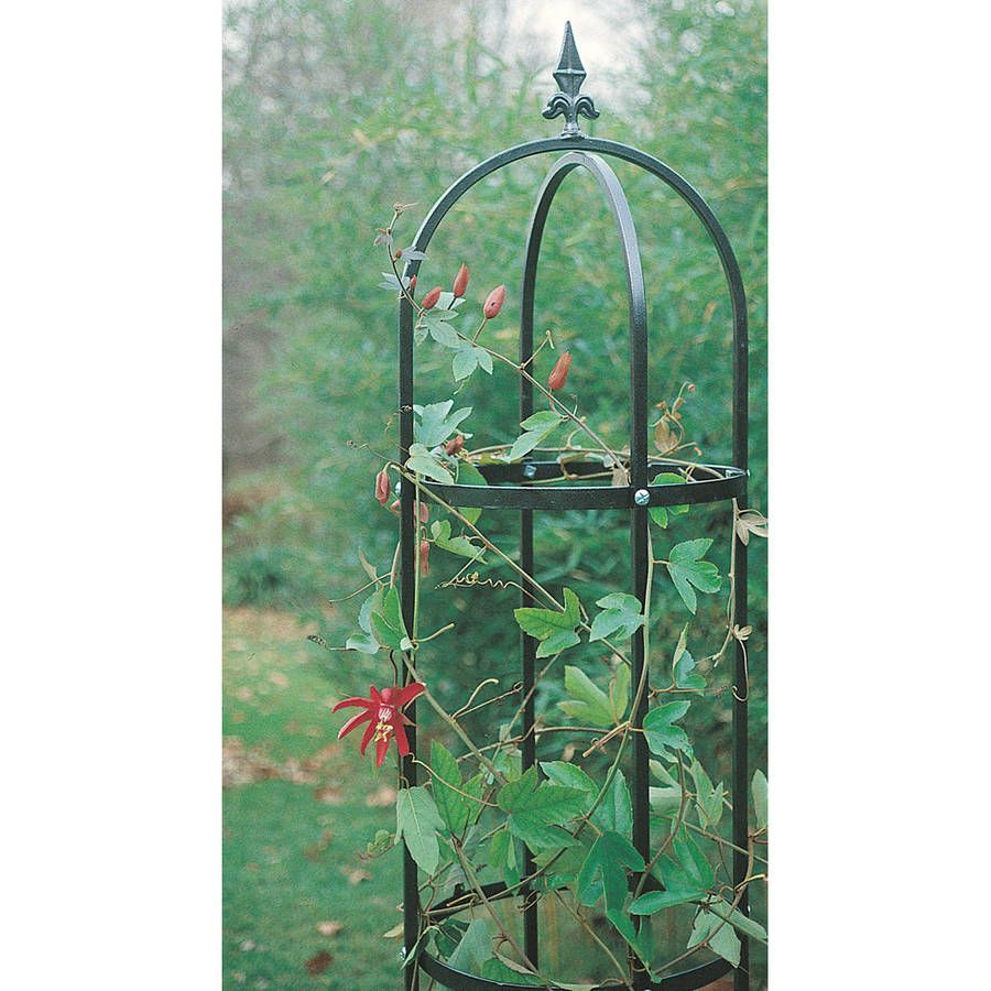 Heart ELCOHO 2 Pack Iron Garden Trellis Metal Plant Support 13 inch Potted Support Stakes Plants Climbing Holder Outdoor for Garden Stem Stalks Vines Climbing Plants 