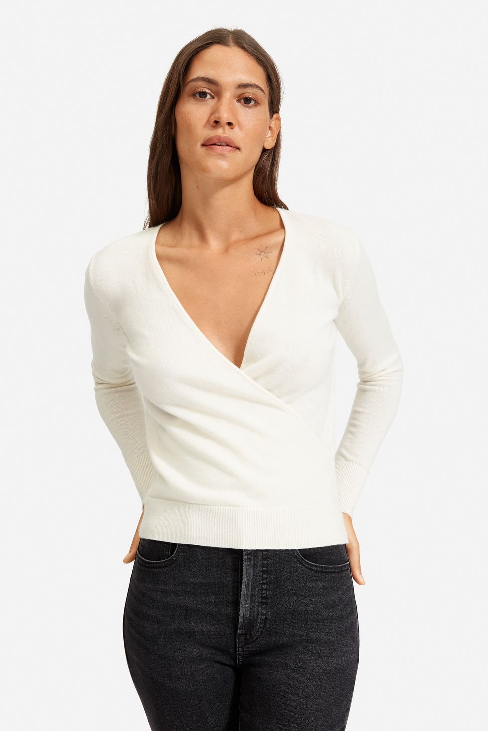 The Cashmere Wrap Sweater 