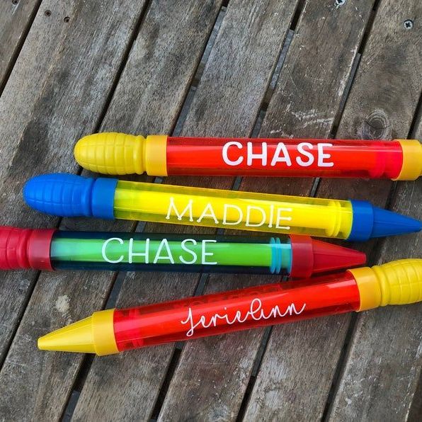 Personalized Kids Crayons. 2 Shapes of crayons. Kids party favors. Bir –  Kids Party Gifts