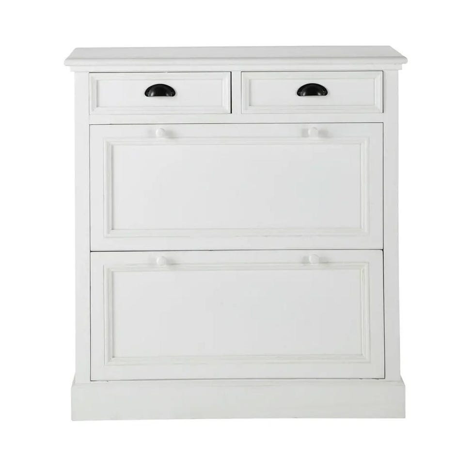 Mueble zapatero blanco