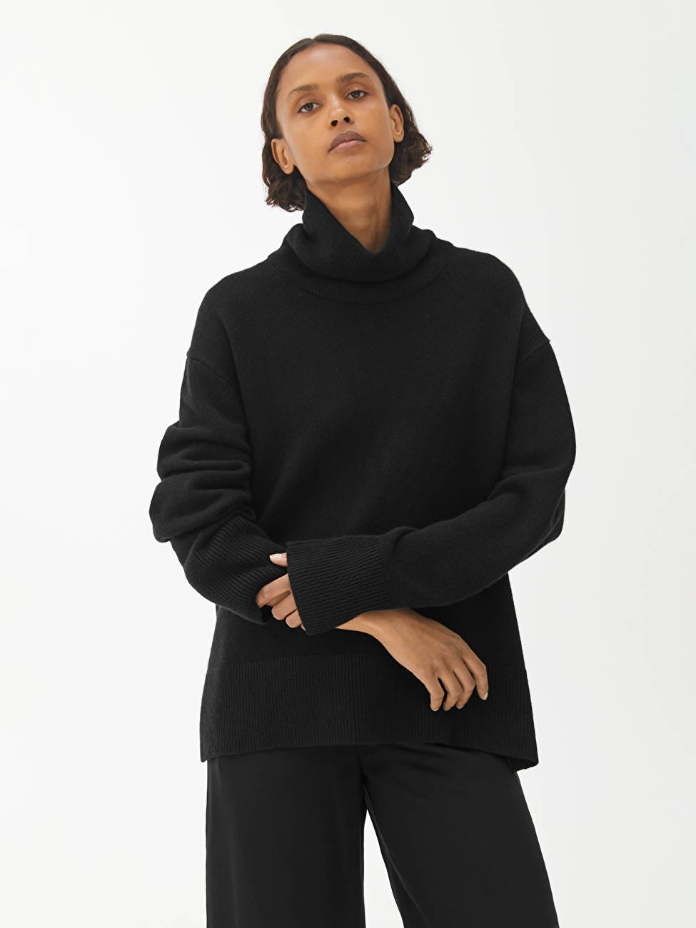 Relaxed Cashmere Roll-Neck Jumper, £175