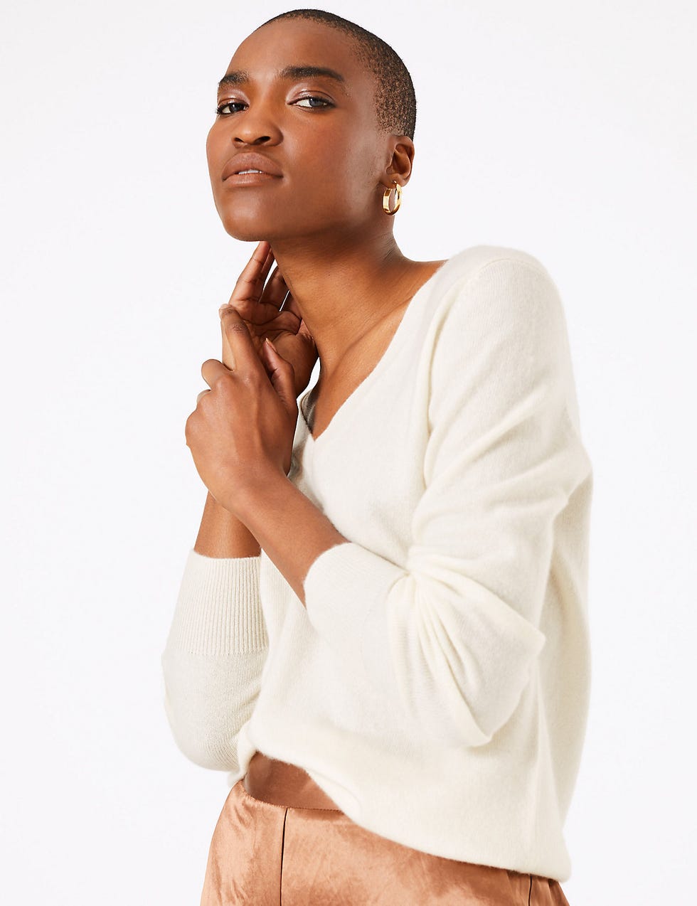 Pure Cashmere V-Neck Jumper