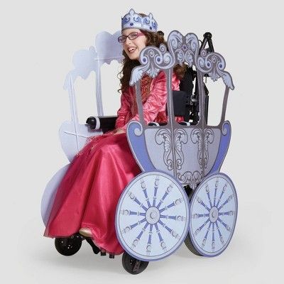 Princess Carriage Halloween Costume Wheelchair Cover 