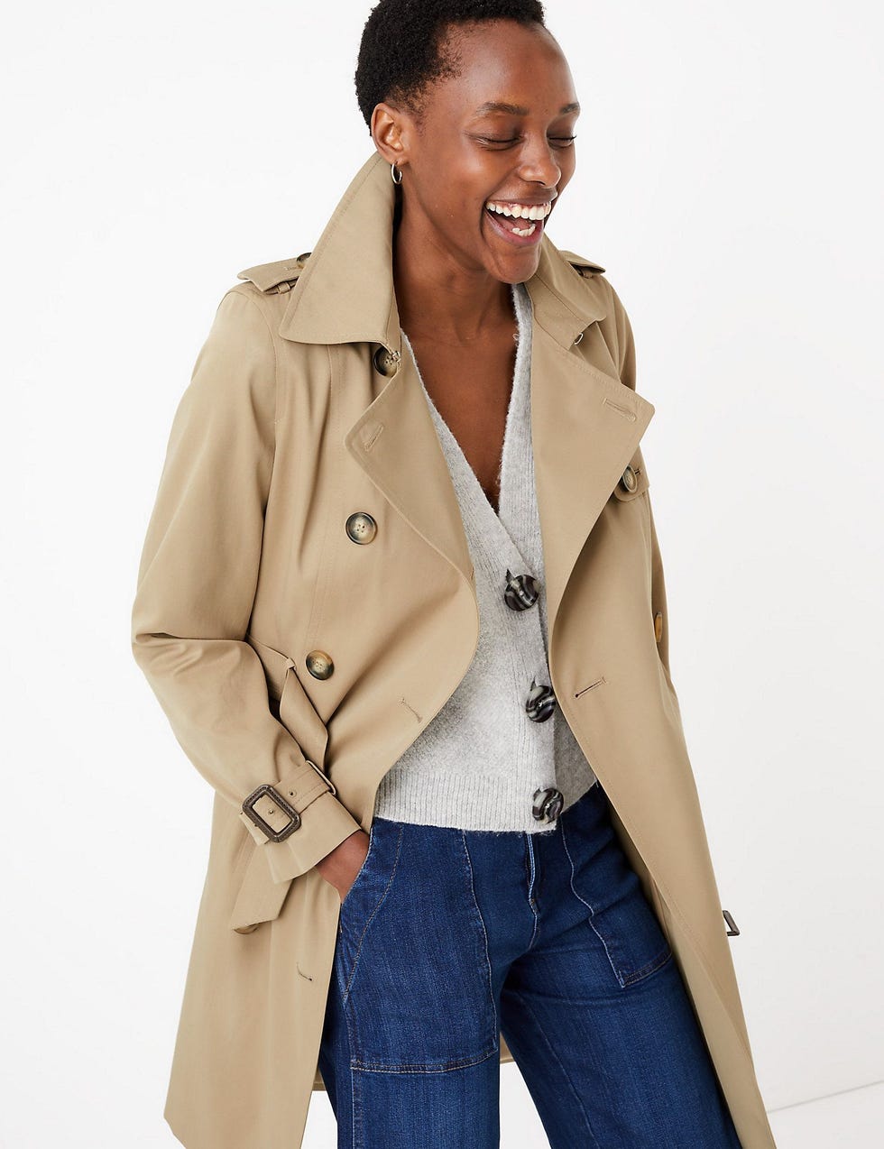 Double Breasted Trench Coat