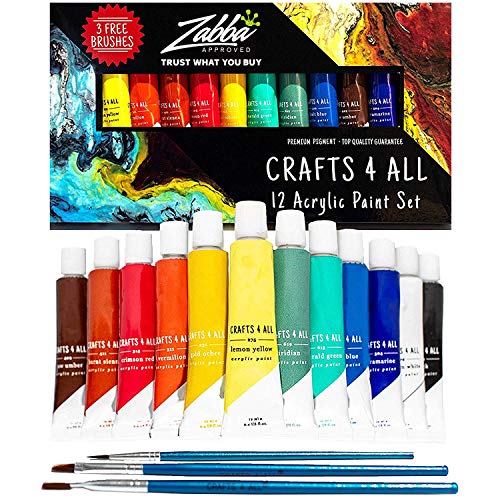 12-Color Acrylic Paint Set