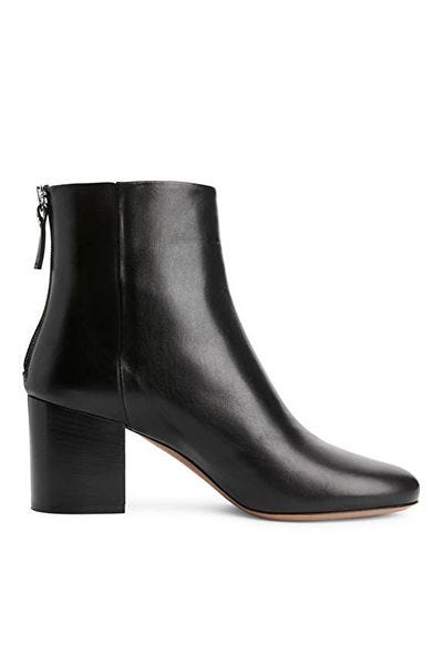 Mid-Heel Leather Boots, £150