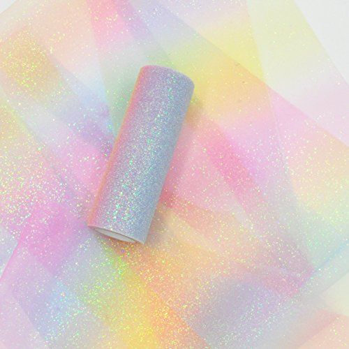 Pastel Rainbow Glitter Tulle 
