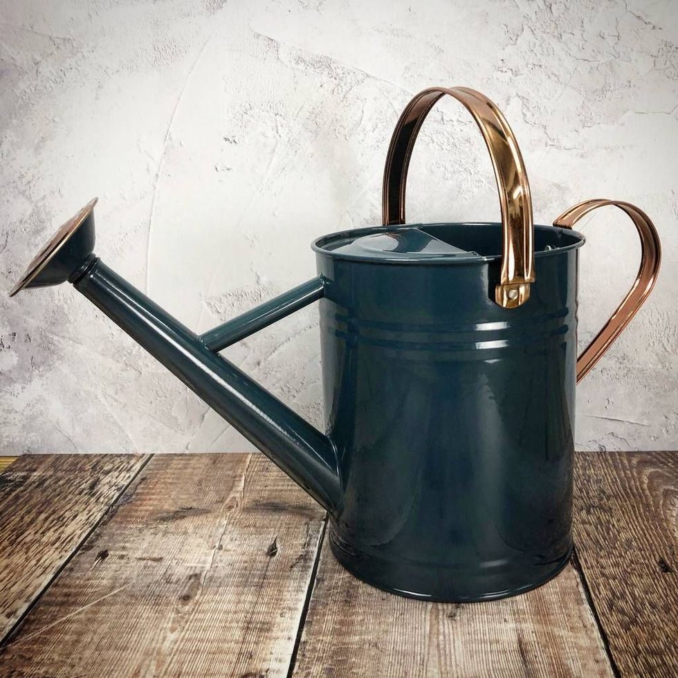 Heritage Blue And Copper Watering Can