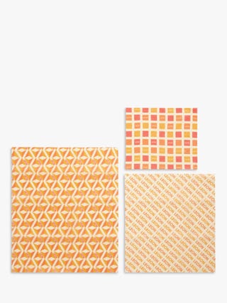 Beeswax food wraps, set of 3