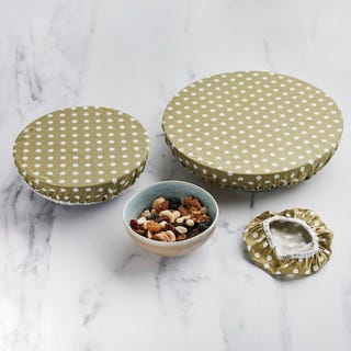 Cotton bowl covers, set of 3 Cotton bowl covers, set of 3