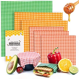 Beeswax food wraps, set of 6