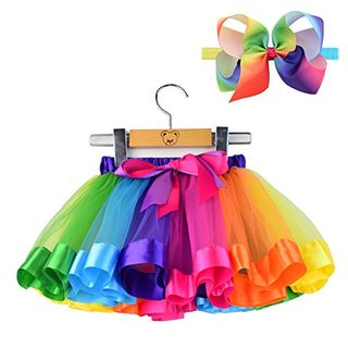 Baby Rainbow Skirt and Bow