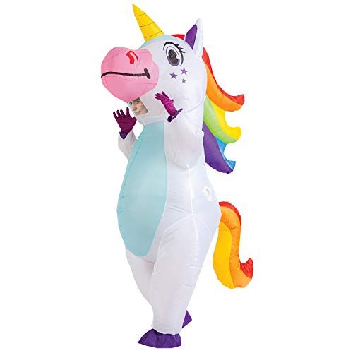 White Unicorn Inflatable Costume