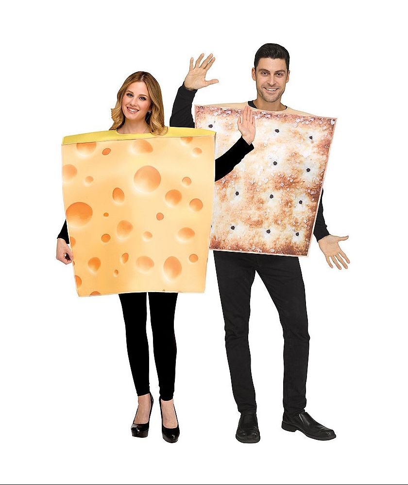 Adult Cheese & Cracker Couples Costumes