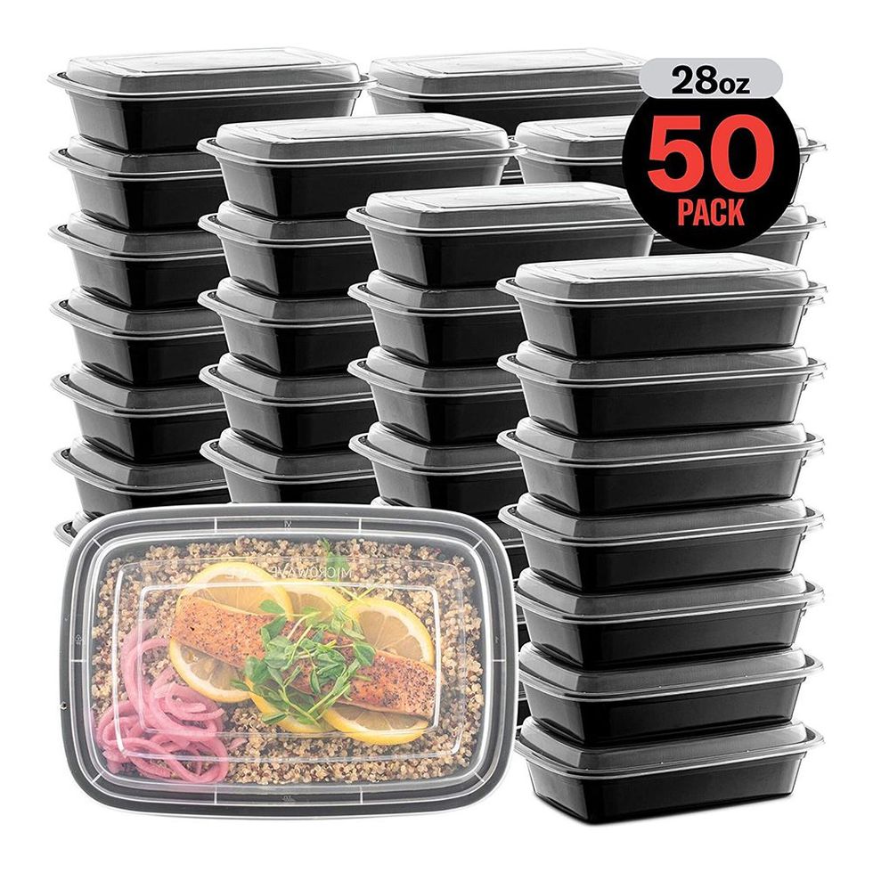 Meal Prep Plastic Microwavable Food Containers 