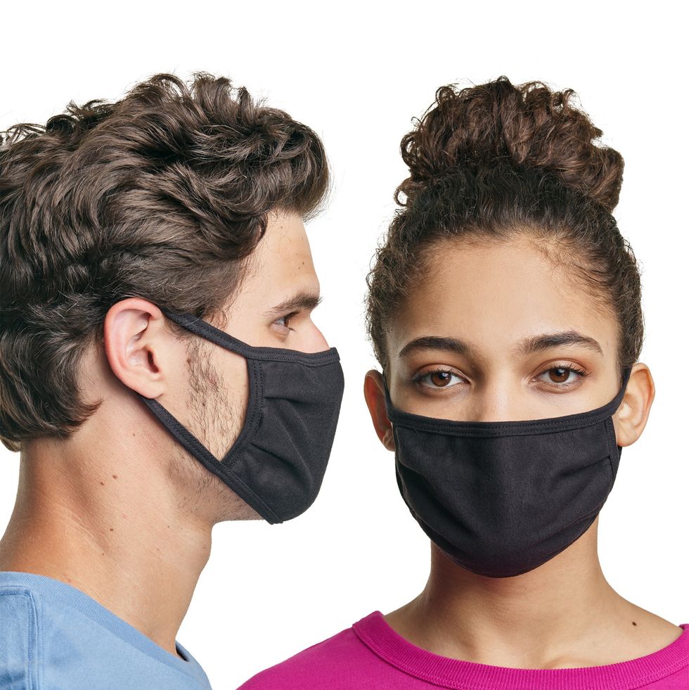 Hanes Wicking Cotton Masks 10-Pack