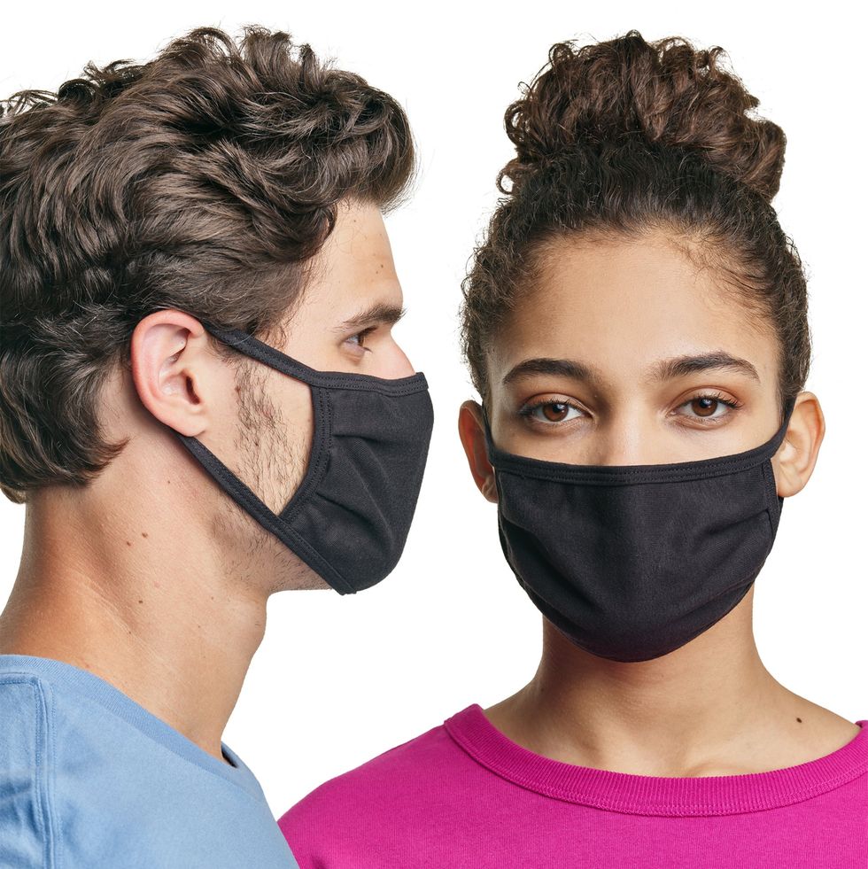Hanes Wicking Cotton Masks 10-Pack