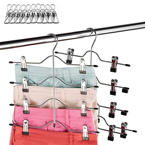 Space-saving skirt hangers, pack of 2