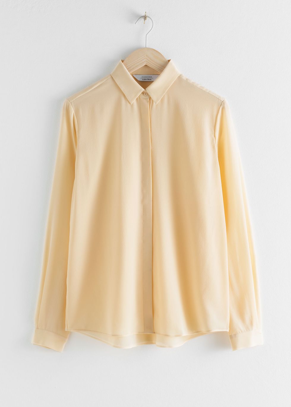 Straight Fit Silk Shirt