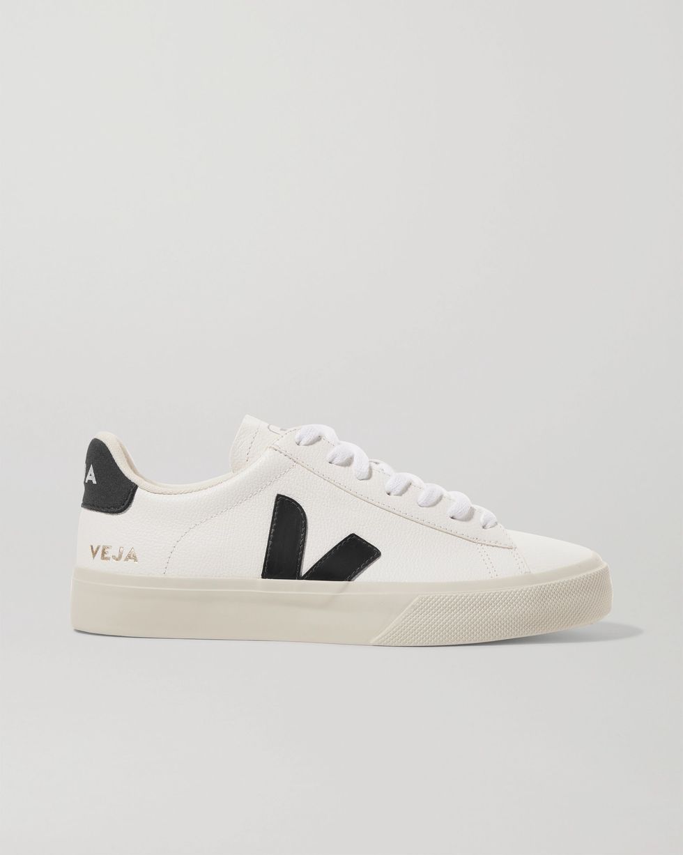 Campo Sustainable Textured-leather White Trainers
