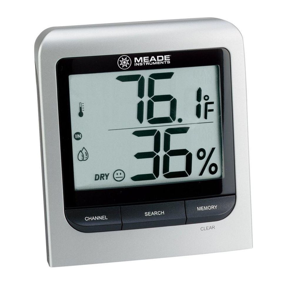 Executive Thermometer, Humidity Reader, Barometer, and Clock