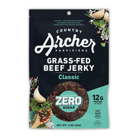 bag of country archer provisions zero sugar beef jerky
