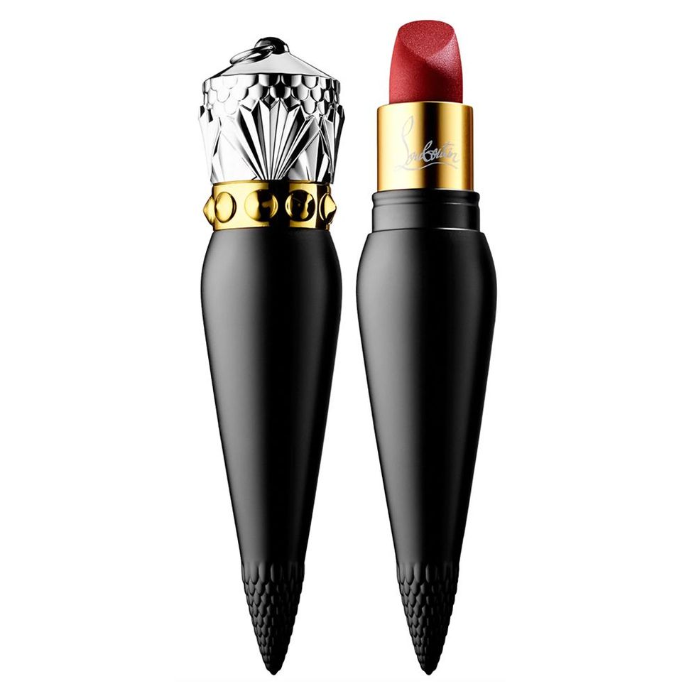 make-up, dark red kind of shade, louis vuitton, dark red, lipstick, dark  lipstick, gold make-up, louboutin - Wheretoget