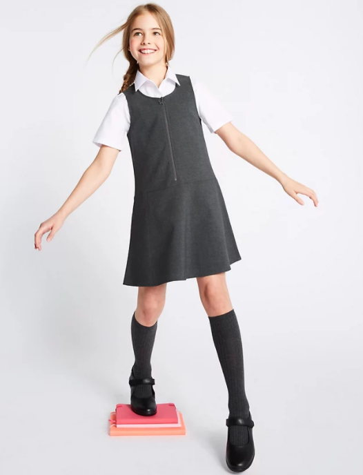 m&s girls school dresses