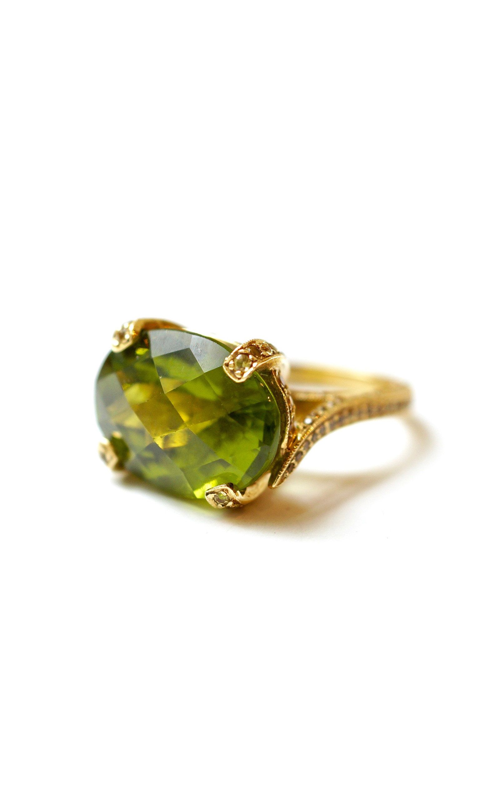 Peridot & Yellow Sapphire Ring  