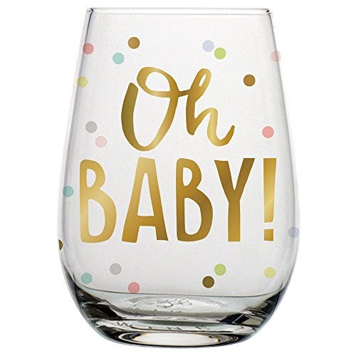Oh Baby - 20oz Stemless Wine Glass Oh Baby - 20oz Stemless Wine Glass