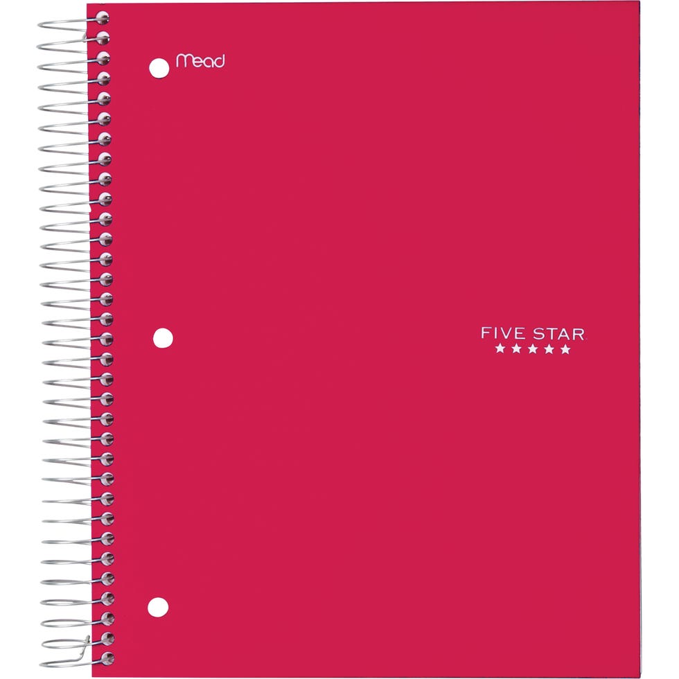 Wide Rule 5-subject Notebook