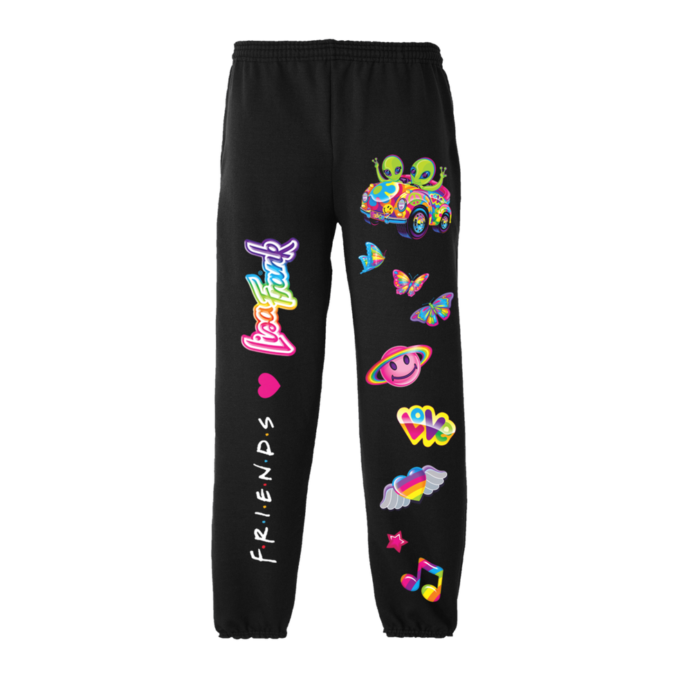 Friends  ♥  Lisa Frank Black Sweatpants