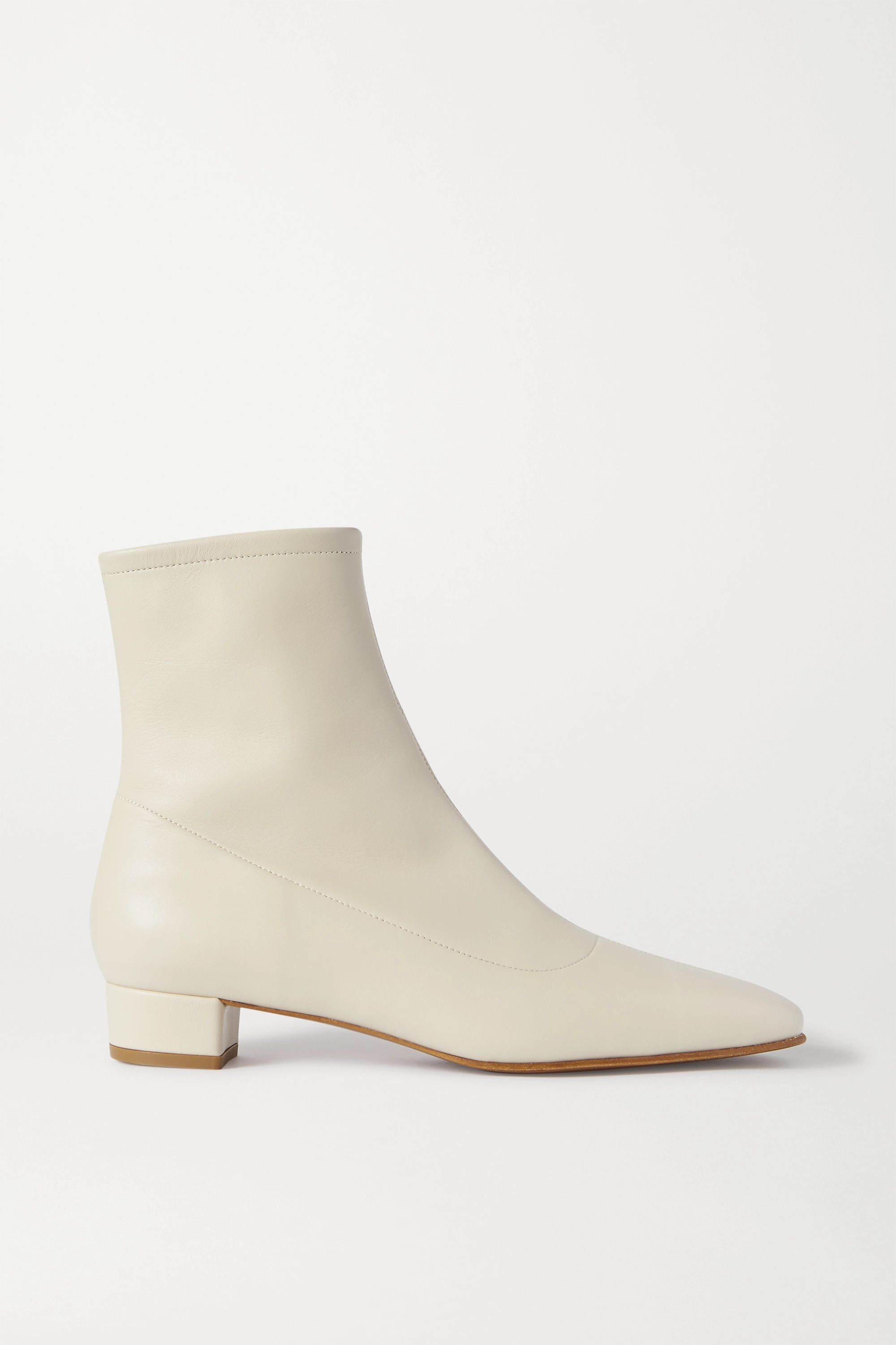 white ankle boots designer