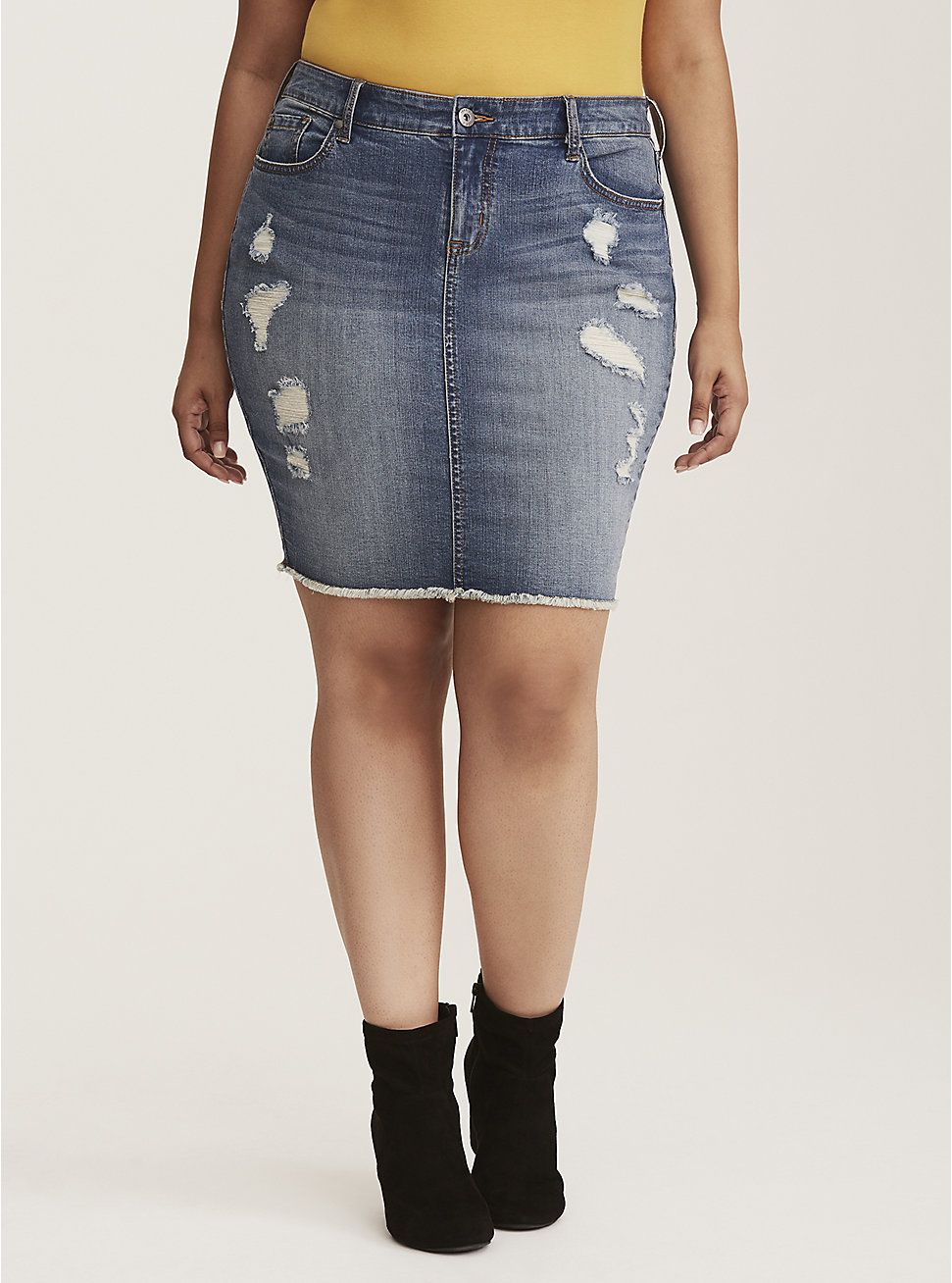 Short jeans outlet skirt for ladies