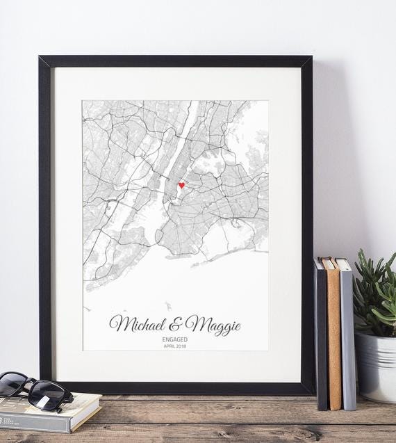 Personalised Engagement Print, £23.06+ 
